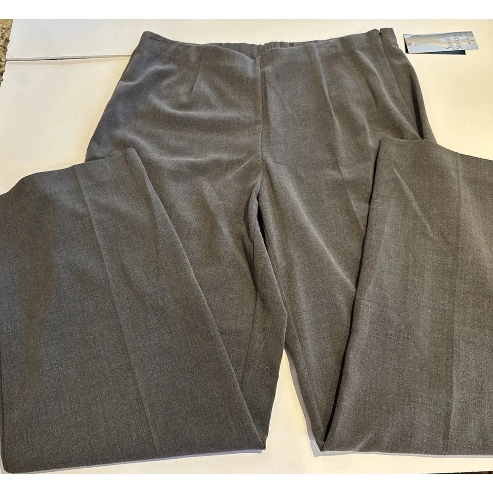 NWT R.Q.T Petite Slender & Sleek‎ Pants Charcoal 12p